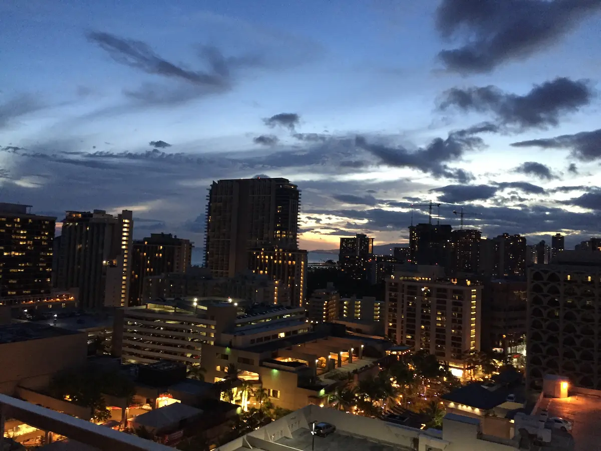 ハワイ・スカイワイキキからの眺め