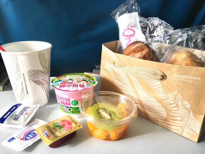 ハワイアン航空機内食（朝食）