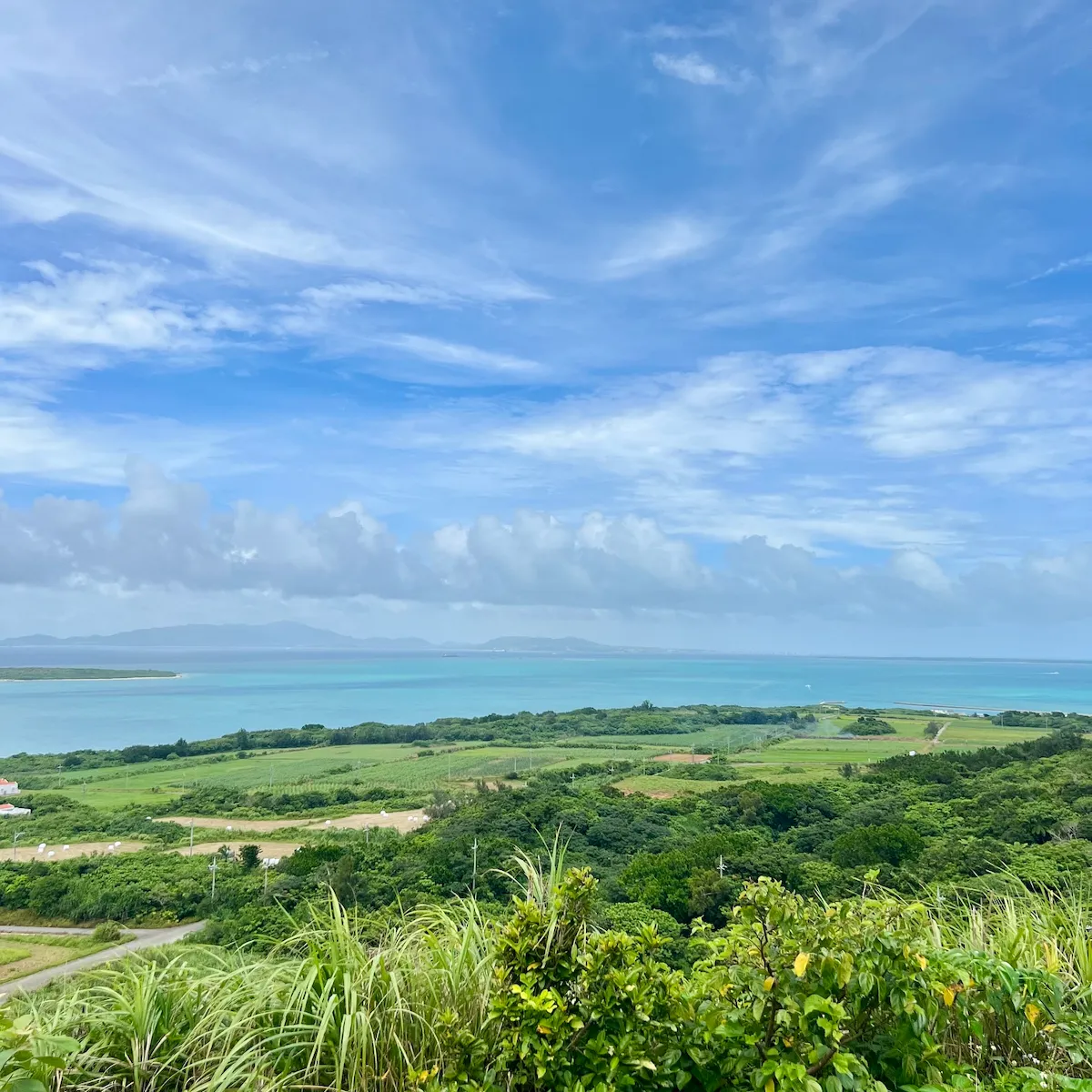 View from Nishi-dake Observatory on Kohama Island