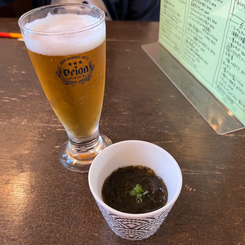 小浜島・SANUFA（サヌファ）もずくと生ビール