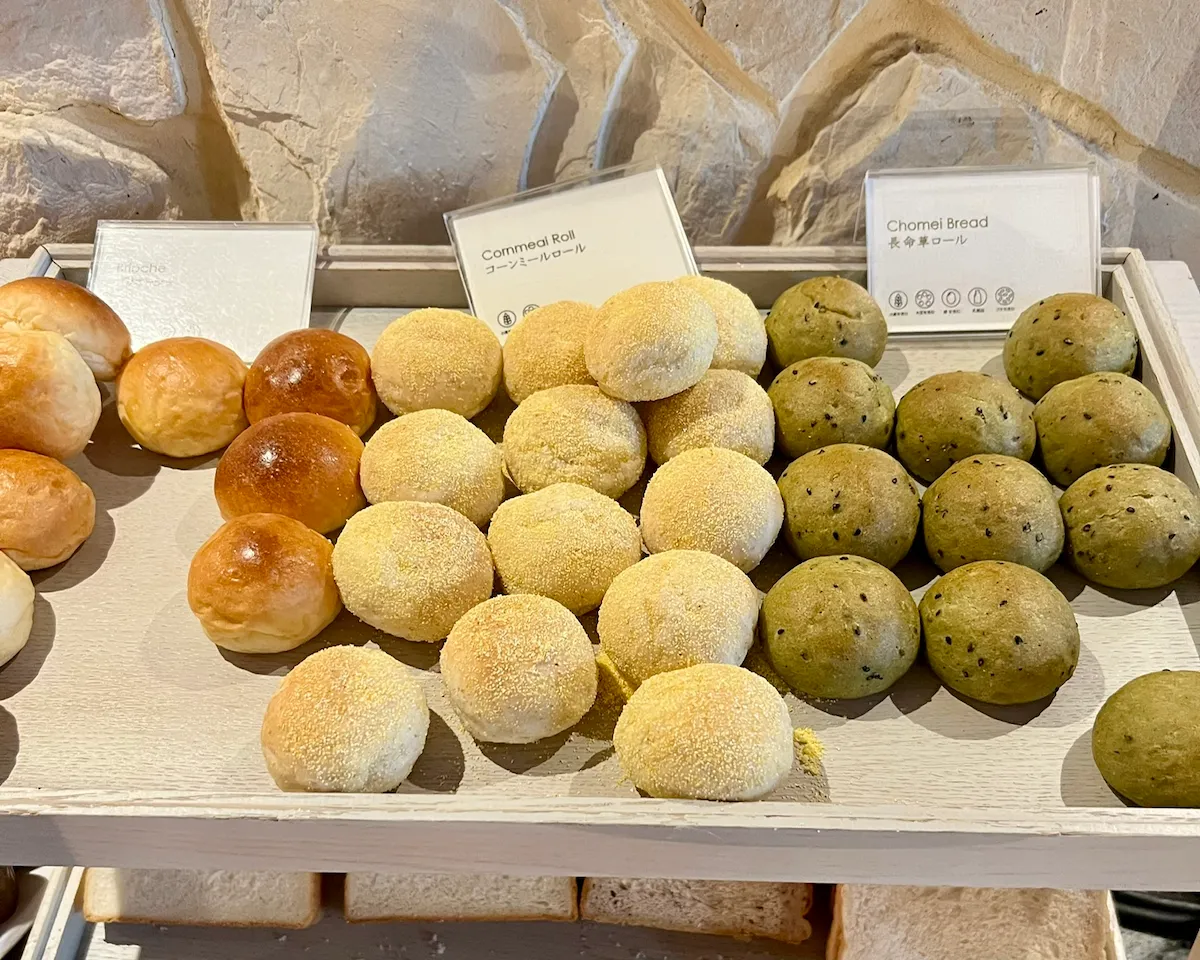 Bread selection at Suncoast Cafe breakfast buffet