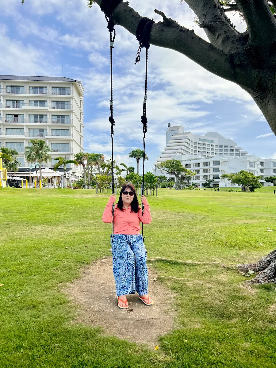 Garden and swing at ANA InterContinental Ishigaki Resort