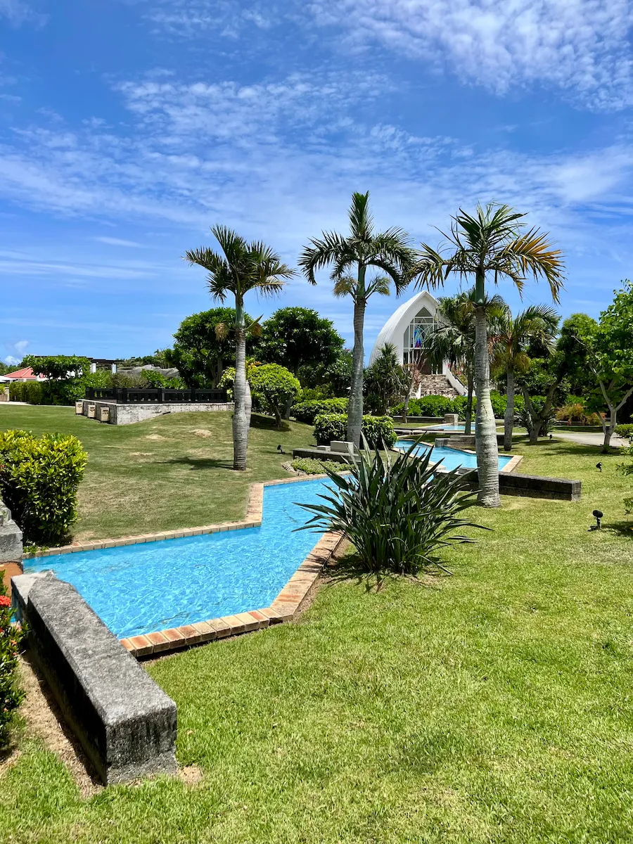 Garden near the chapel at ANA InterContinental Ishigaki Resort