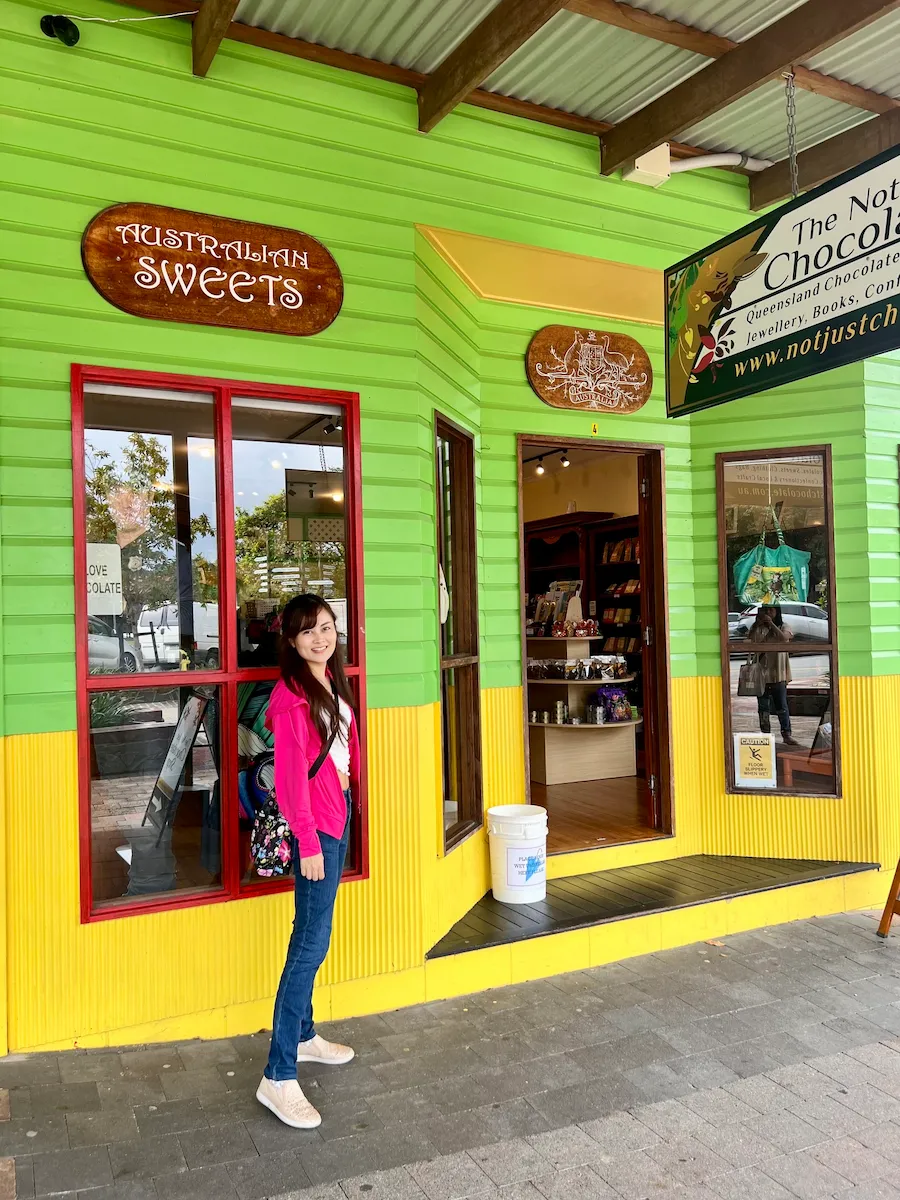 キュランダ村の商店街チョコレート屋さん
