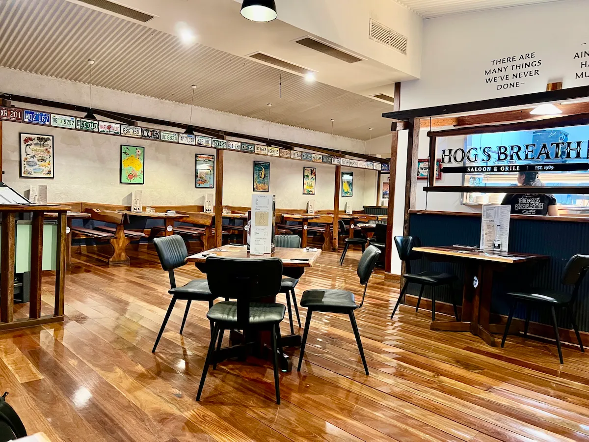 Inside Hog's Breath Cafe Cairns