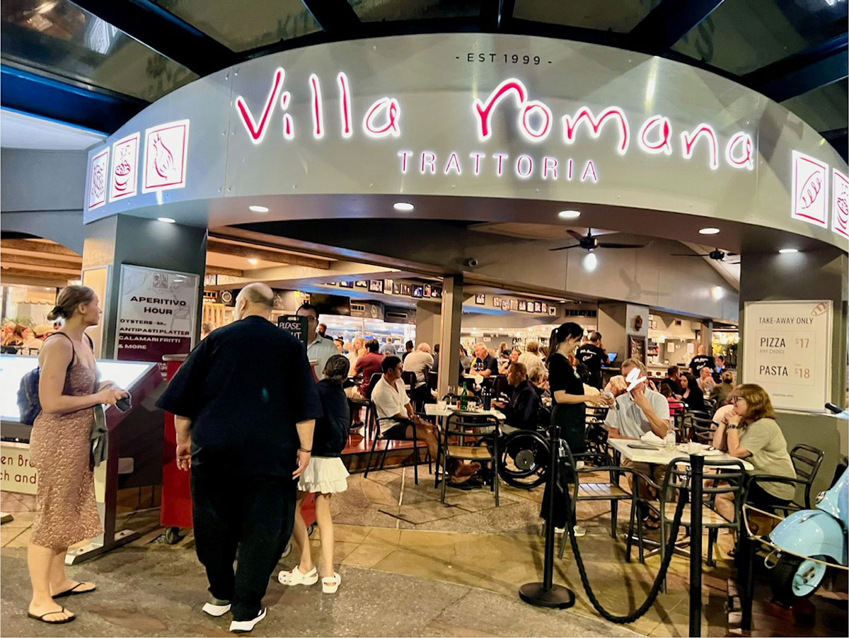 ケアンズ・ナイトマーケットで一番混んでいたイタリアンVilla nomana