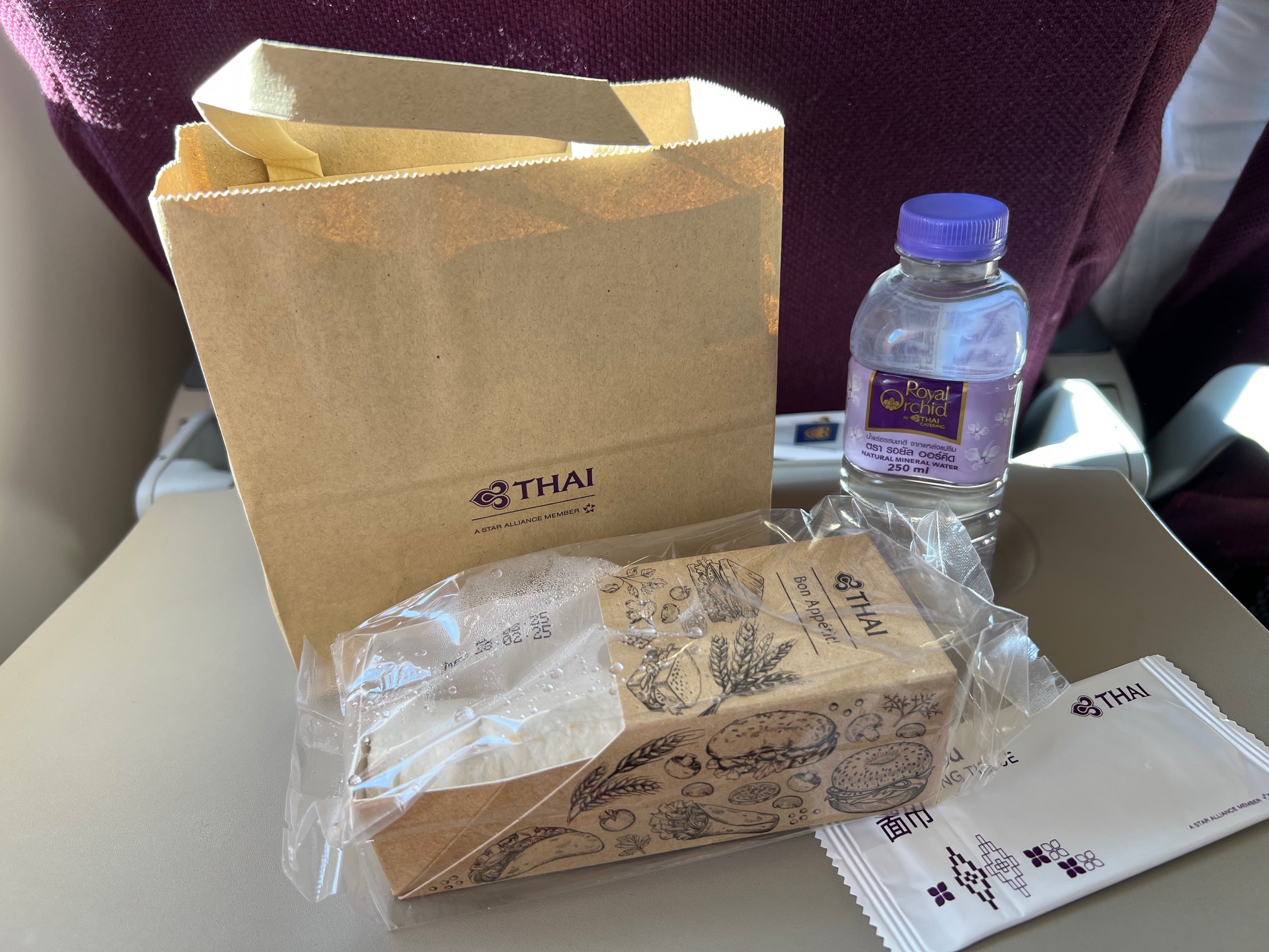 タイ航空機内・機内食