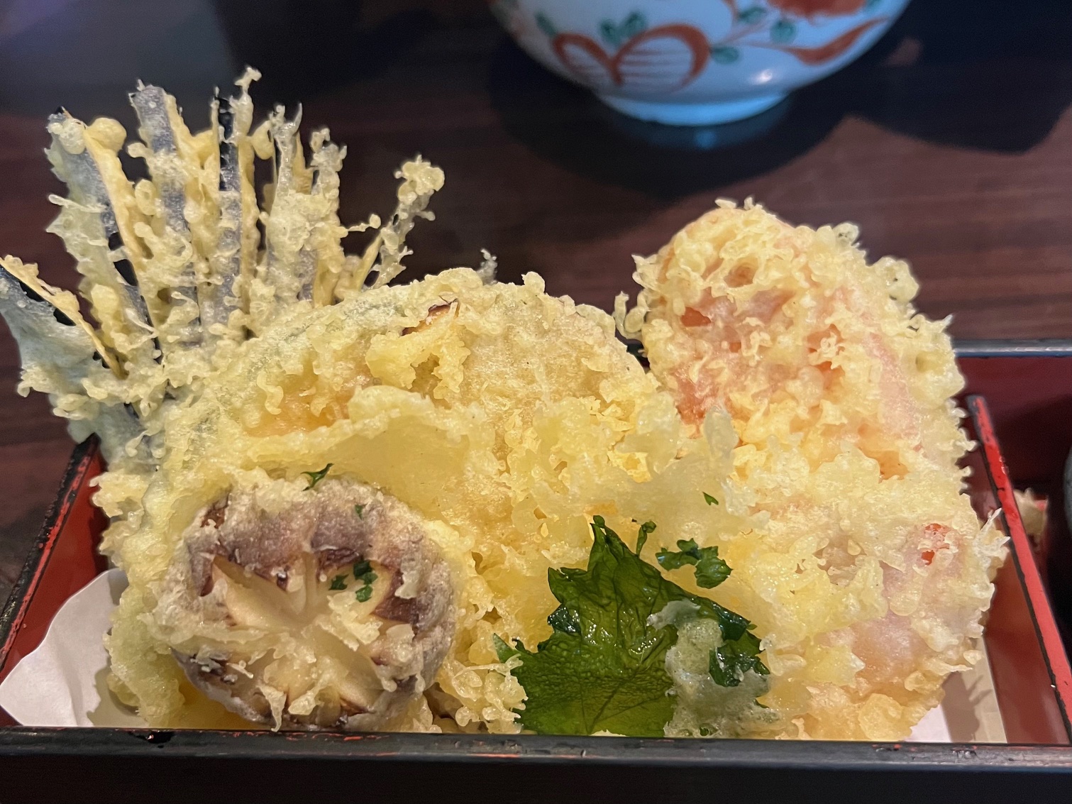 タイバンコクで日本食・里のうどんの天ぷら