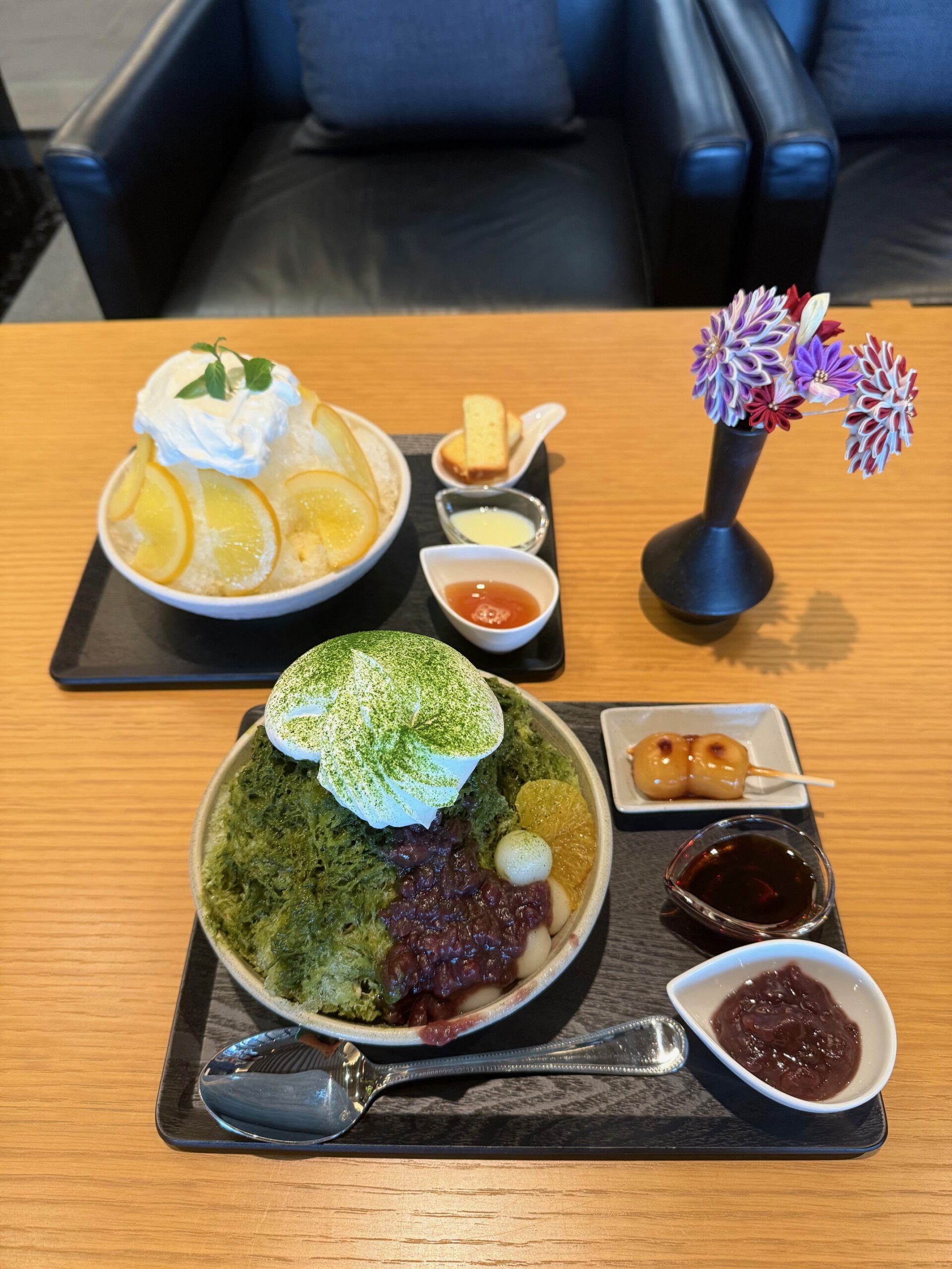 熱海パールスターホテル｜抹茶かき氷とレモンのかき氷