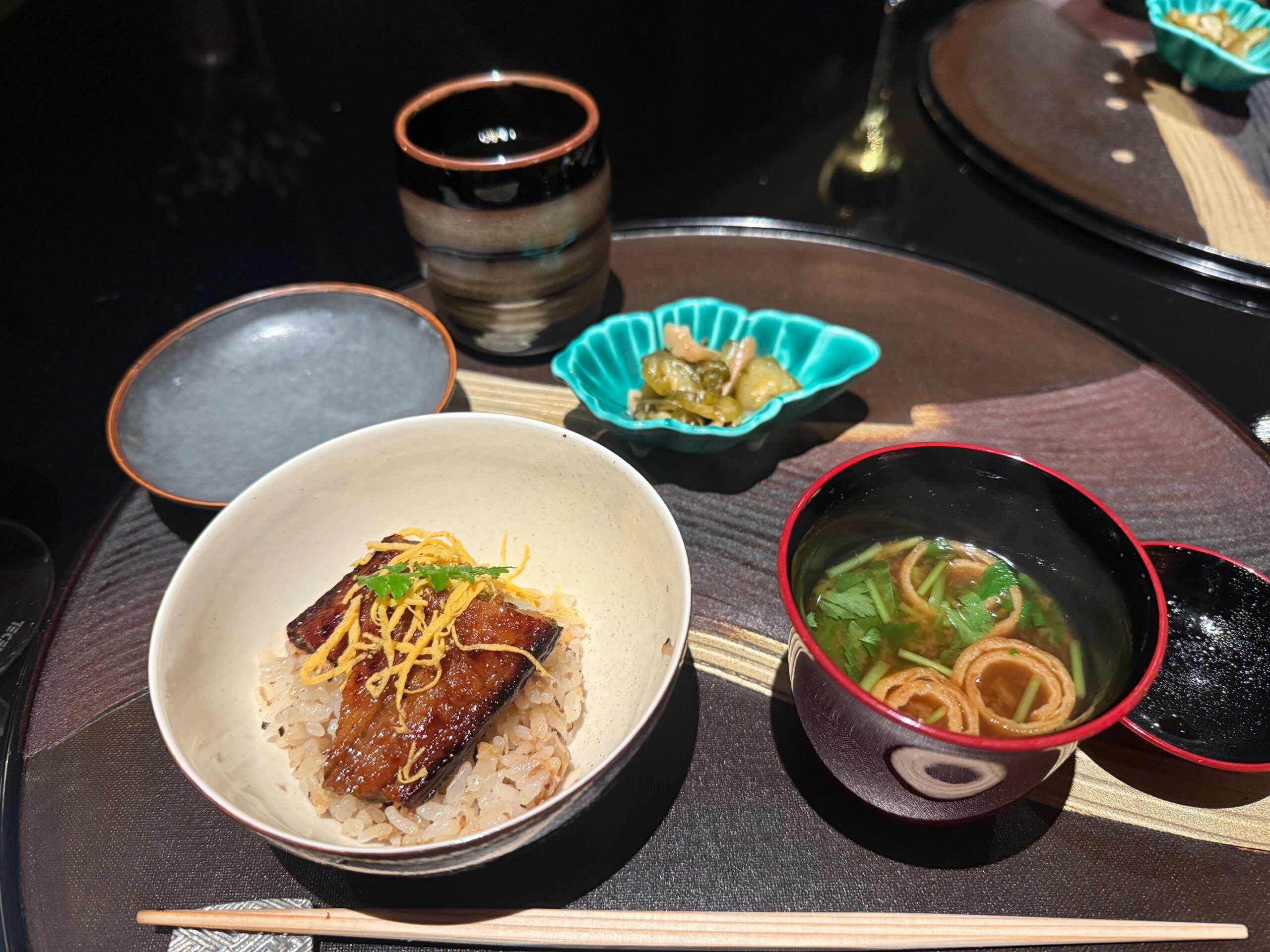 熱海パールスターホテル｜日本料理 舳 MIYOSHIの和食のコースウナギのごはん