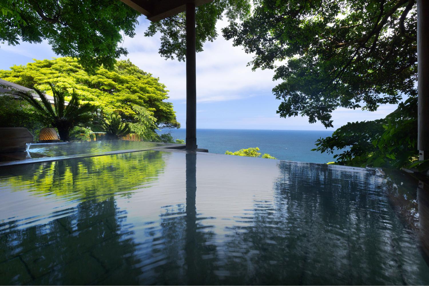 東伊豆・北川温泉「吉祥ＣＡＲＥＮ」の１泊２日モデルプラン・朝湯