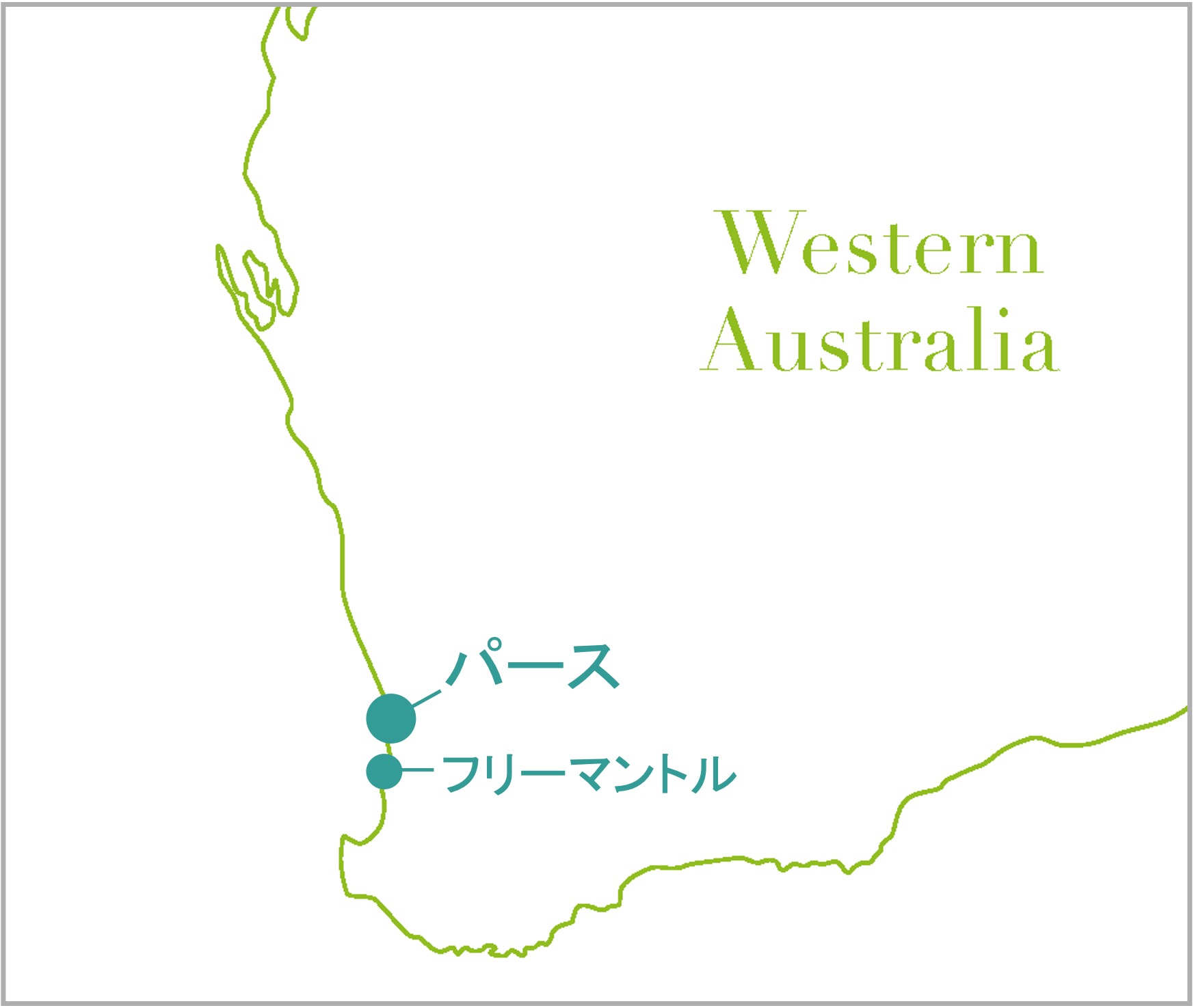 フリーマントルの地図