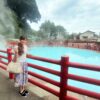 地獄めぐりのかまど地獄で見た水色の温泉