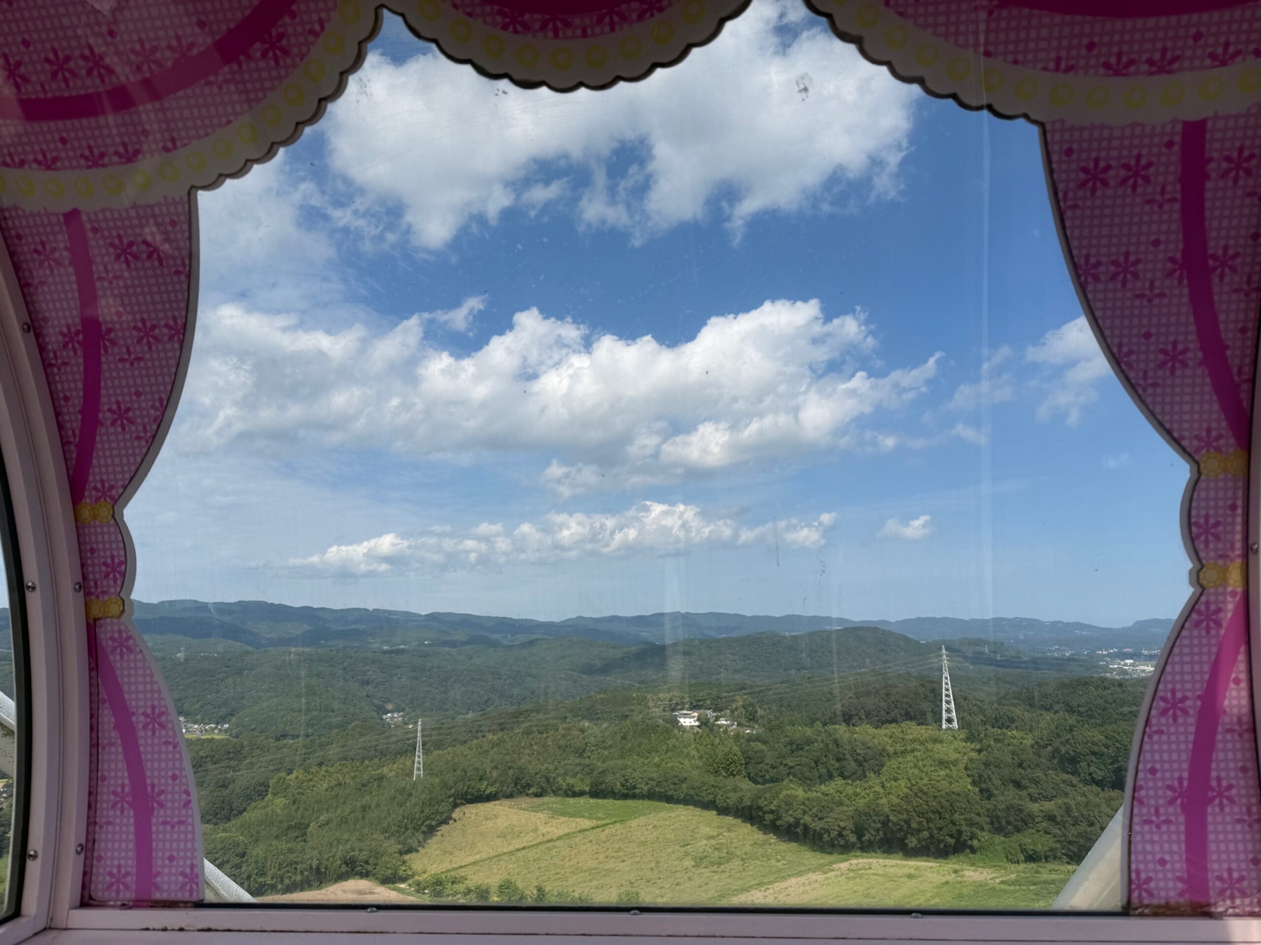 大分ハーモニーランドの観覧車からの景色