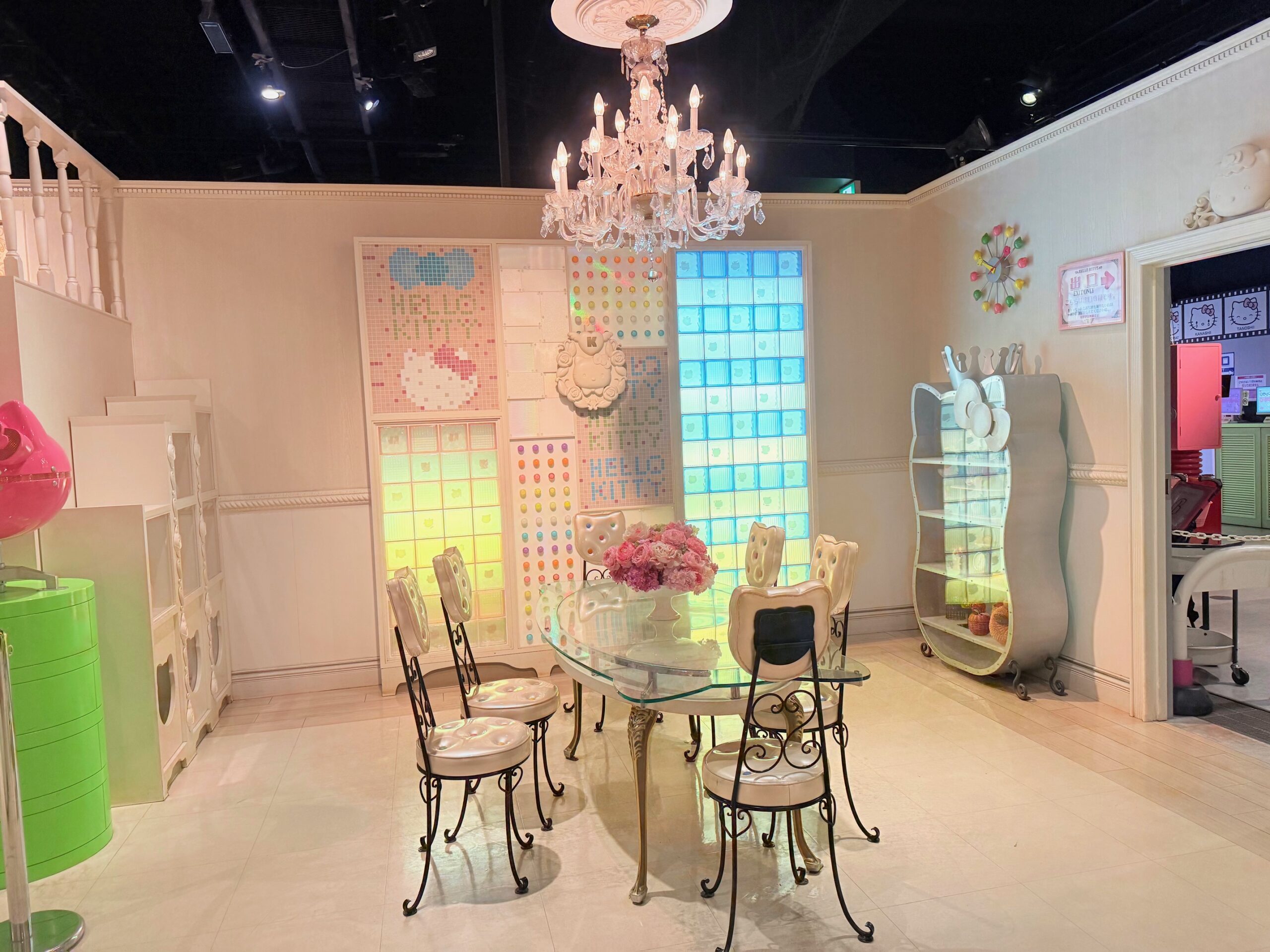 大分ハーモニーランドキティキャッスルのキティちゃんのお部屋のダイニング