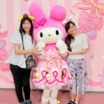 大分ハーモニーランドでマイメロディと写真撮影