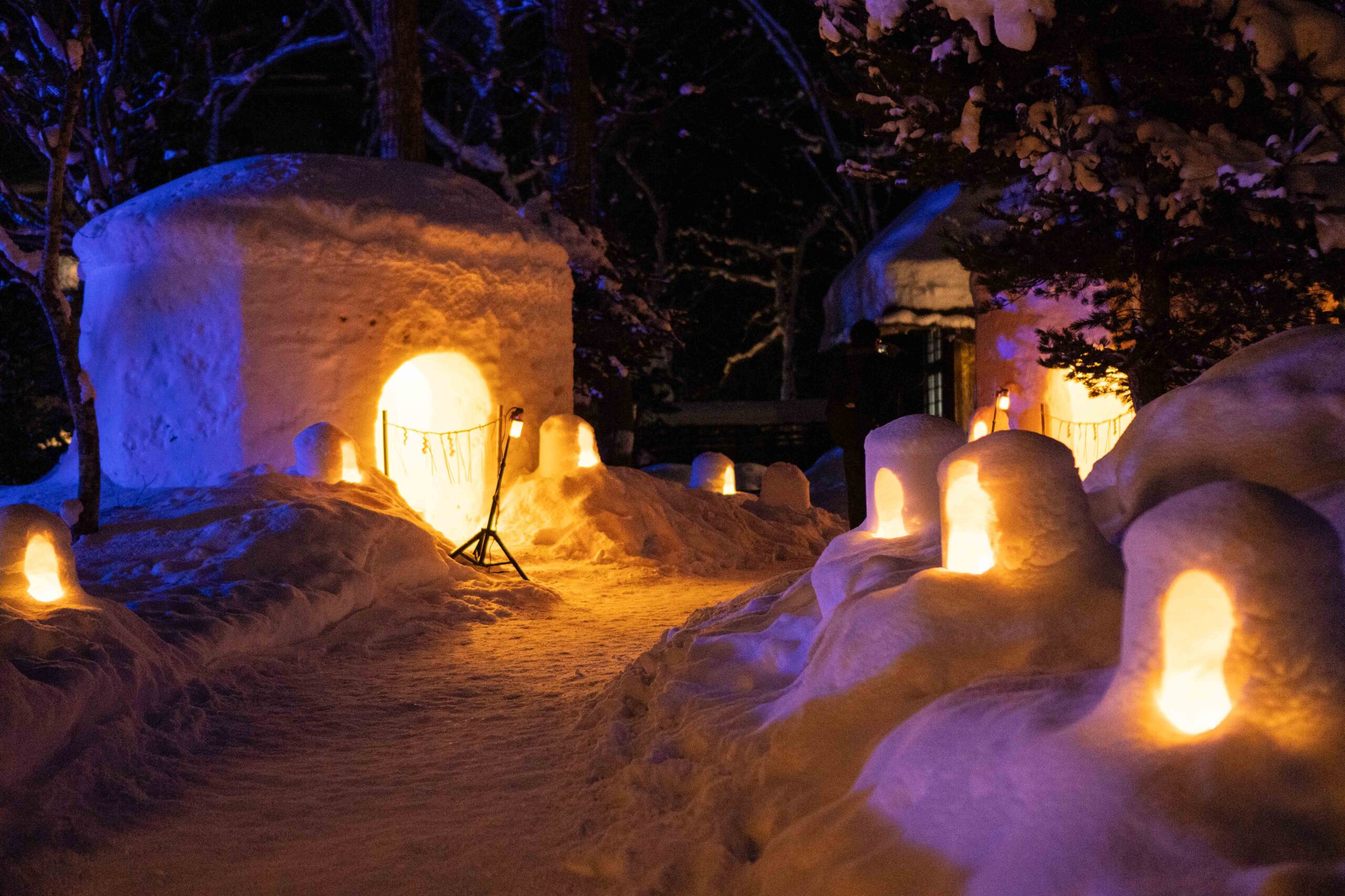 栃木県日光エリア湯西川温泉かまくら祭のかまくら2