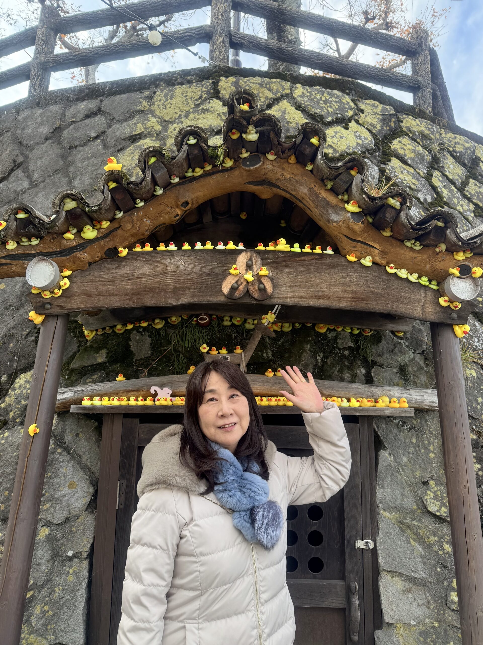 伊香保温泉の石段街にあったアヒル