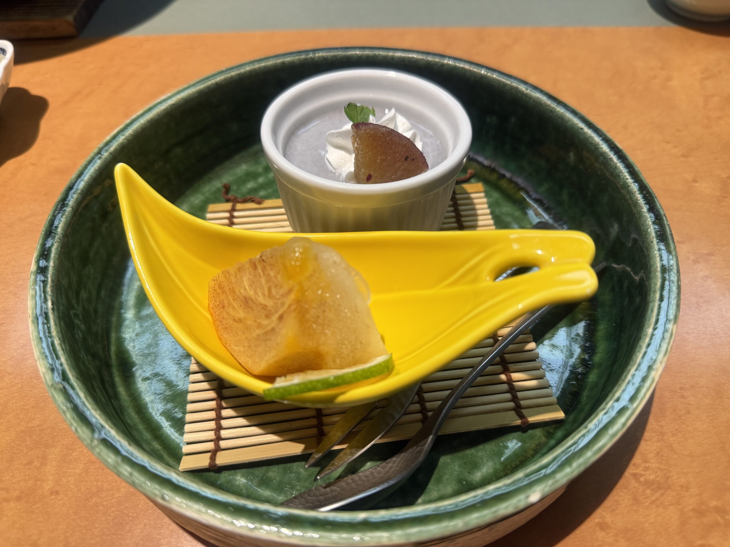 群馬県・伊香保温泉「ホテル木暮」の夕食(デザート)