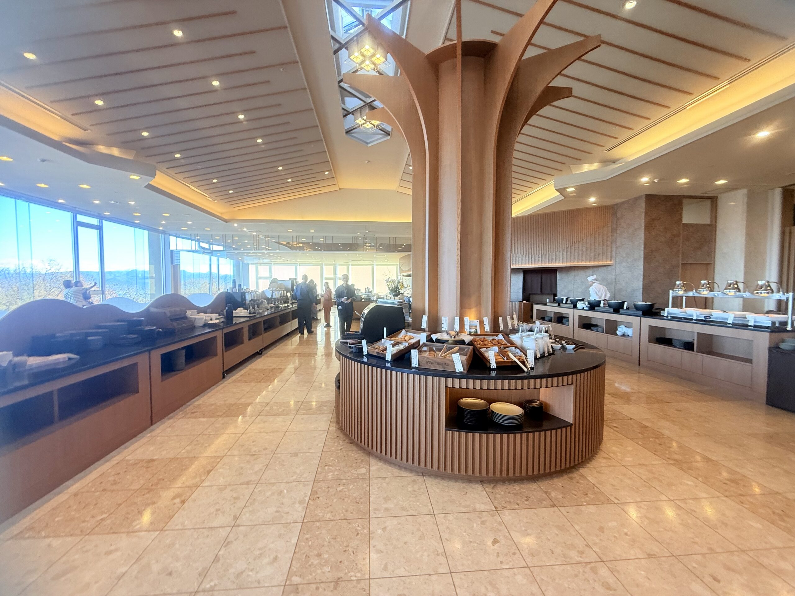 群馬県・伊香保温泉「ホテル木暮」朝食ビュッフェ会場