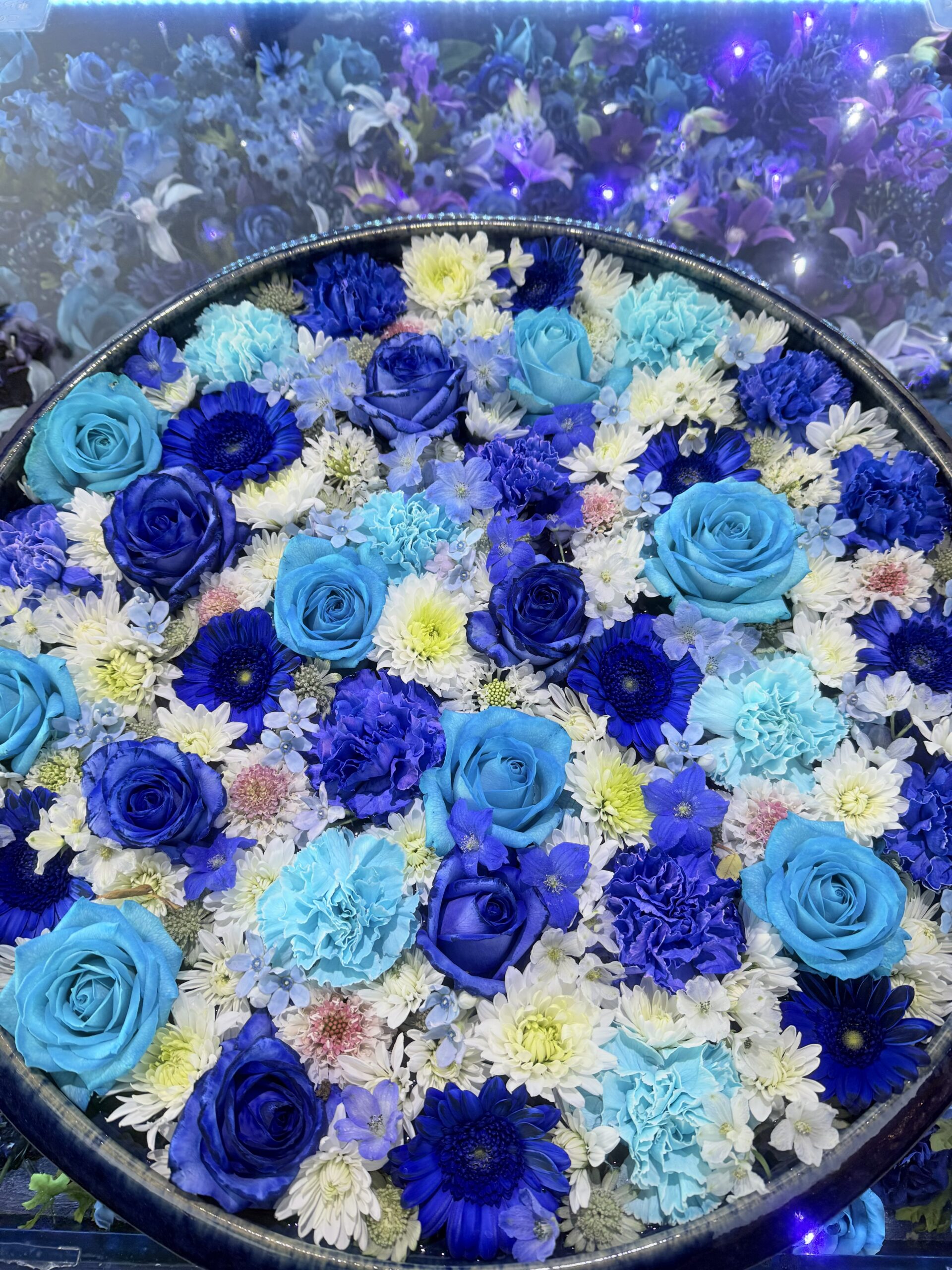 あしかがフラワーパークの花手水