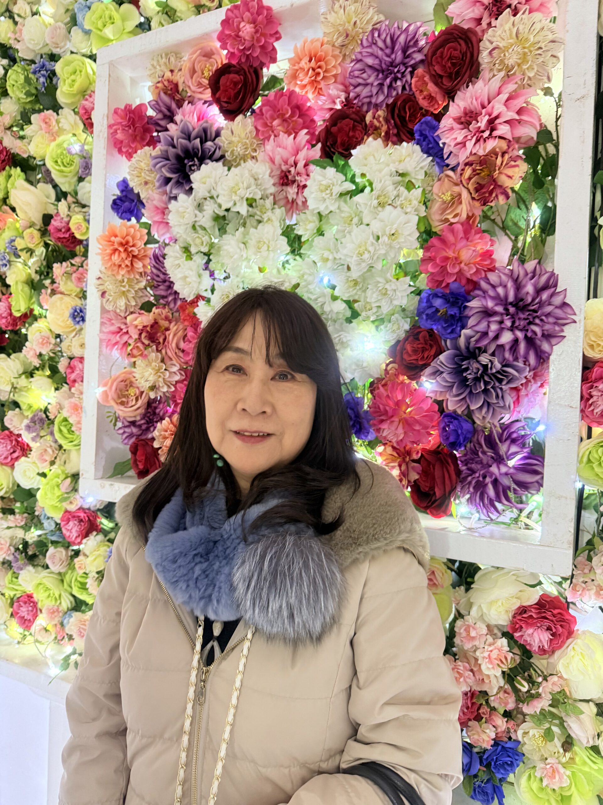 あしかがフラワーパークのお城のイルミネーションのお城の中