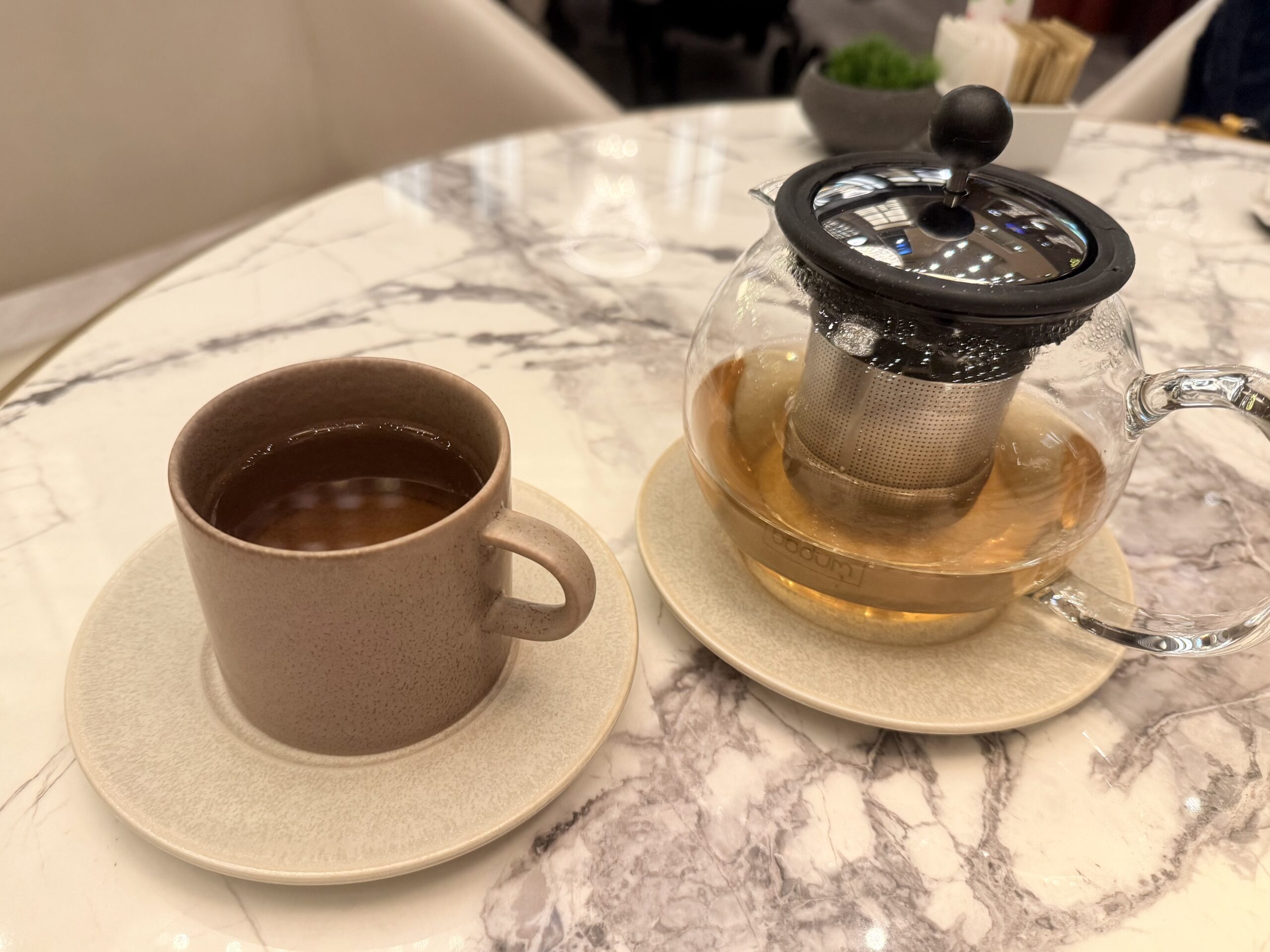 ハイアットリージェン東京のホワイトクリスマスアフタヌーンティーの紅茶