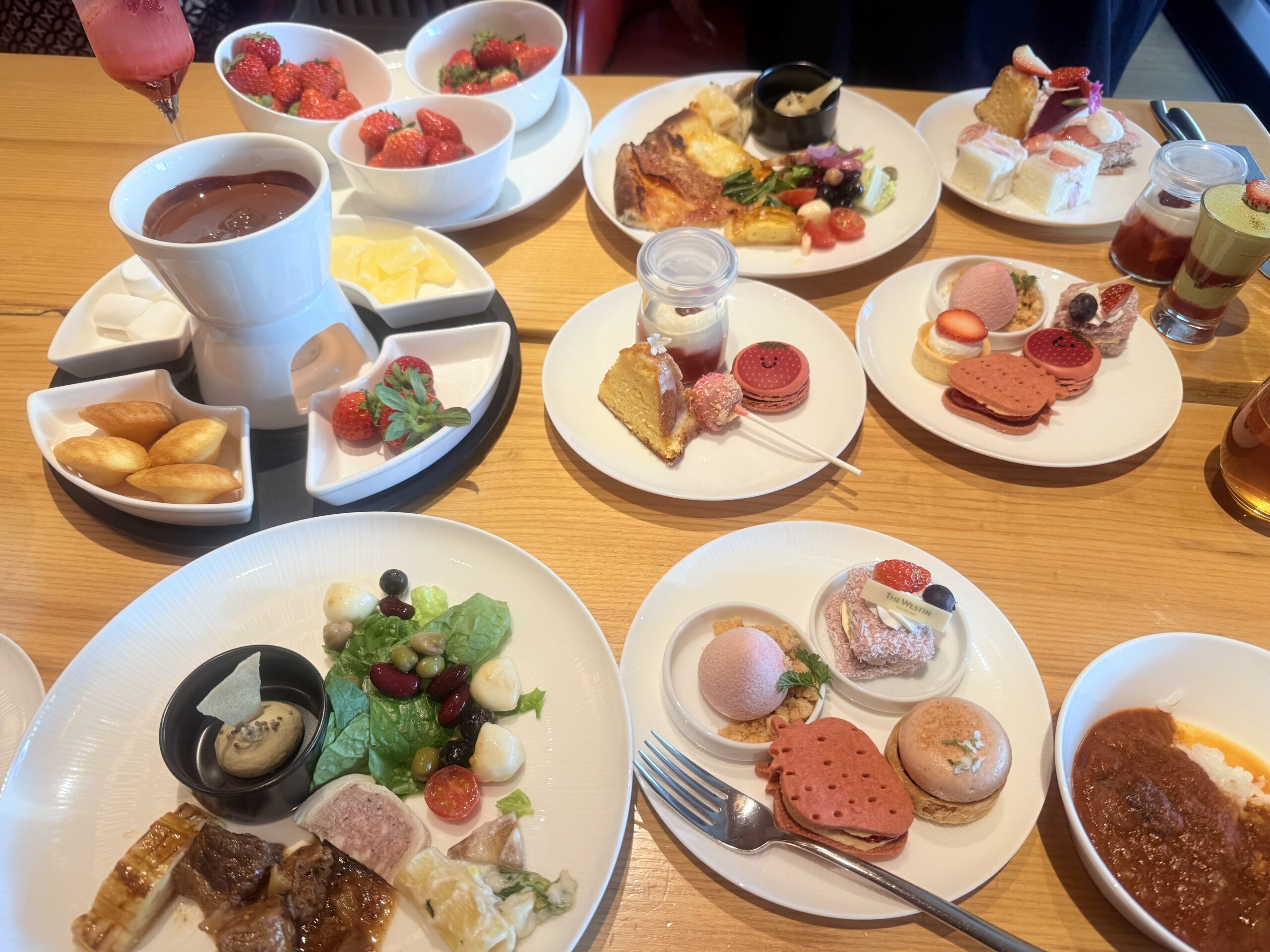 ウェスティン横浜恋するいちごビュッフェの感想