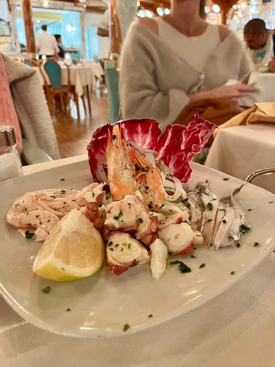 ポジターノで食べたシーフード