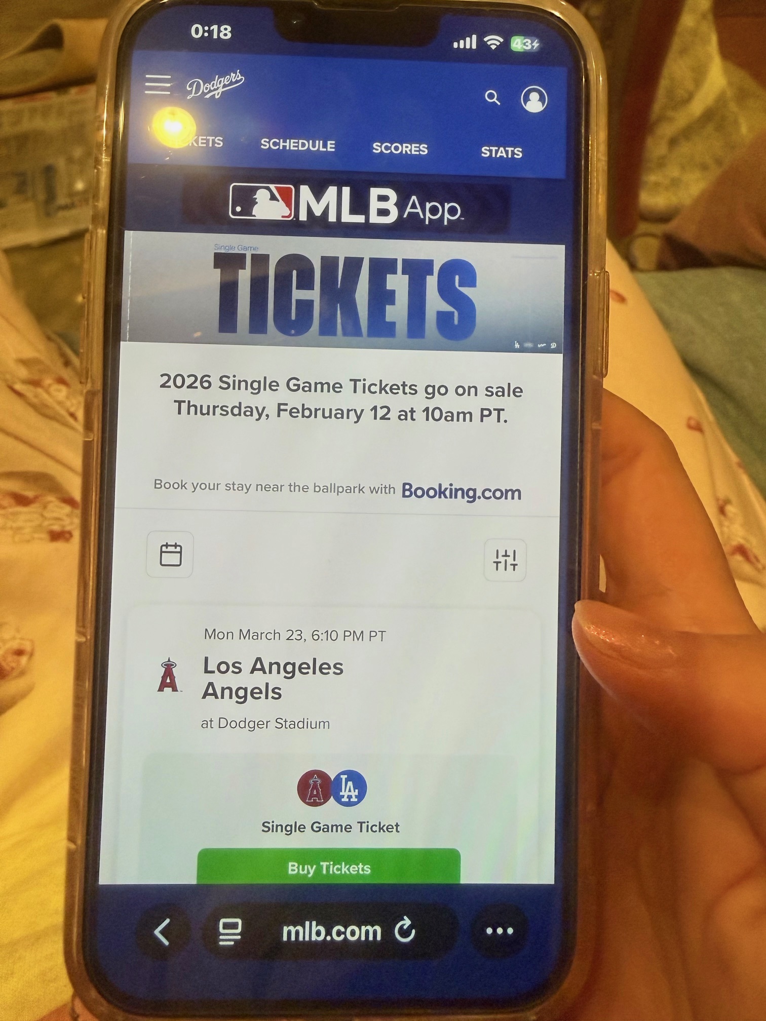 ロサンゼルスドジャース公式サイトアプリ