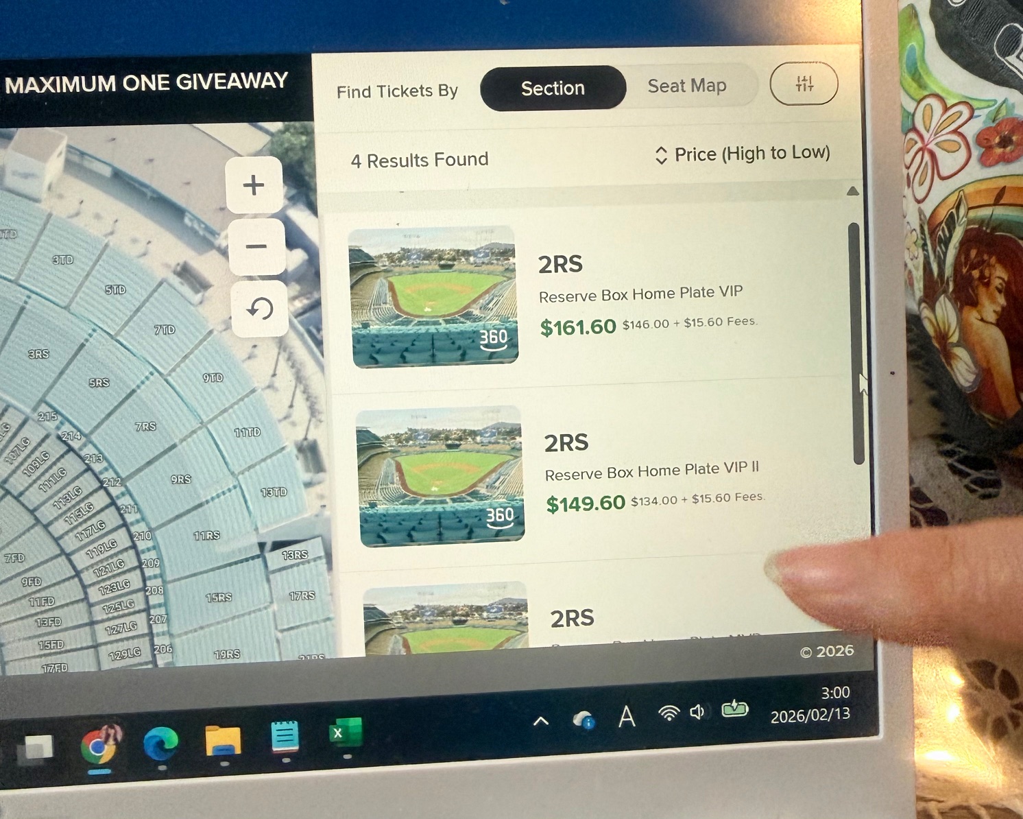 ロサンゼルスドジャース公式サイト（チケット購入）座席と料金