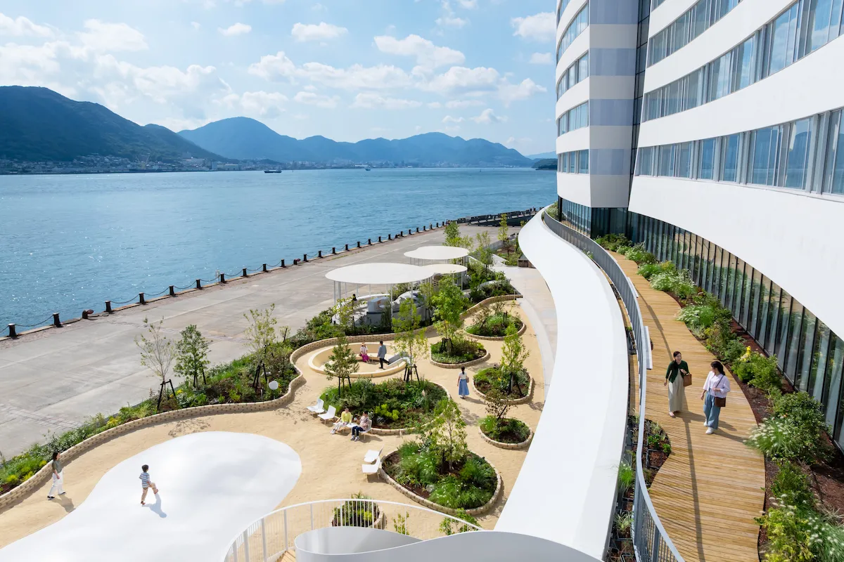 海峡のリゾートホテル「リゾナーレ下関」の景色