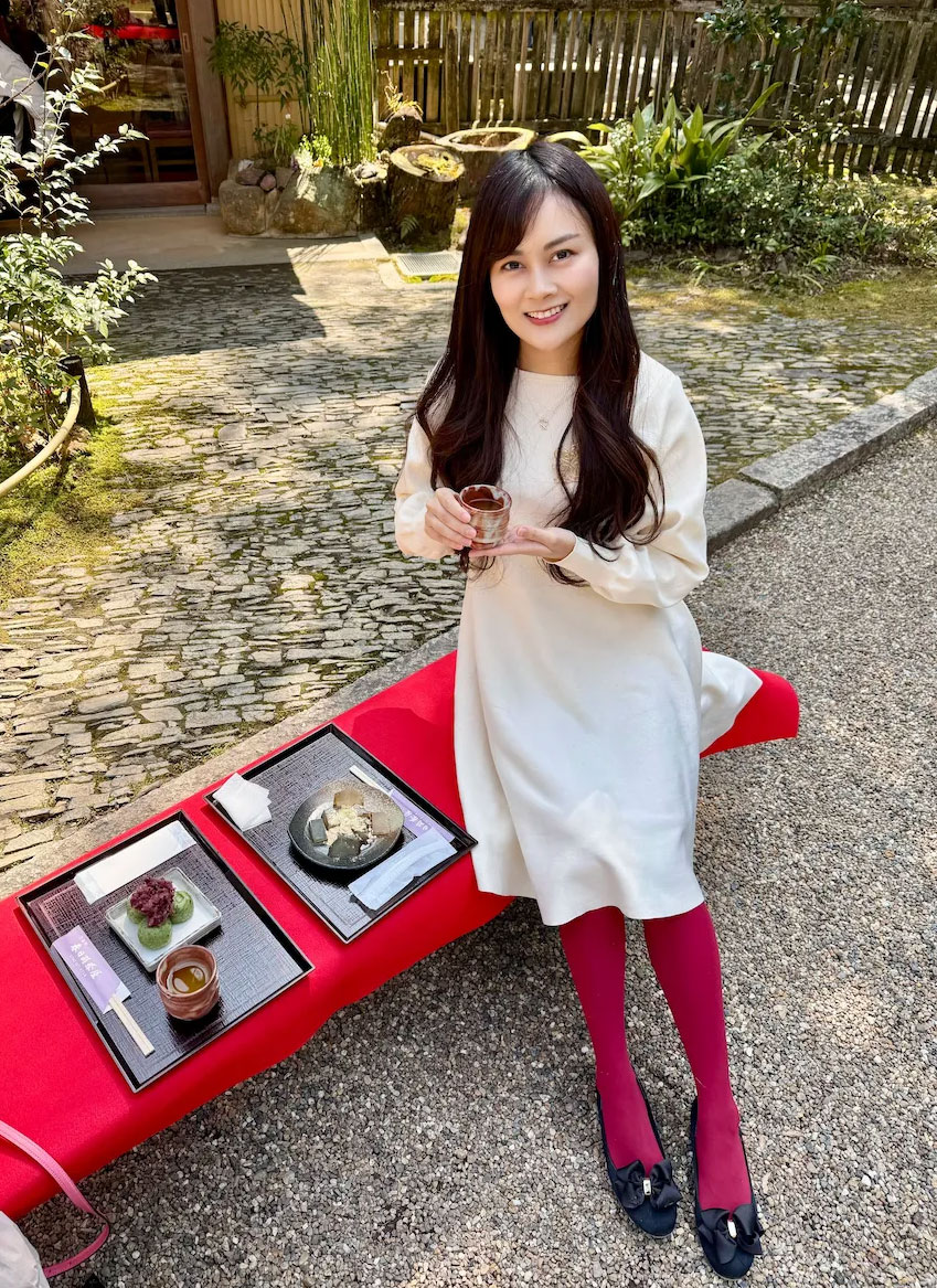 奈良公園・春日荷茶屋でお茶