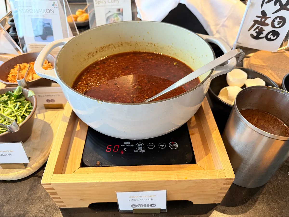 コートヤードバイマリオット新大阪の朝食ビュッフェ（カレー）