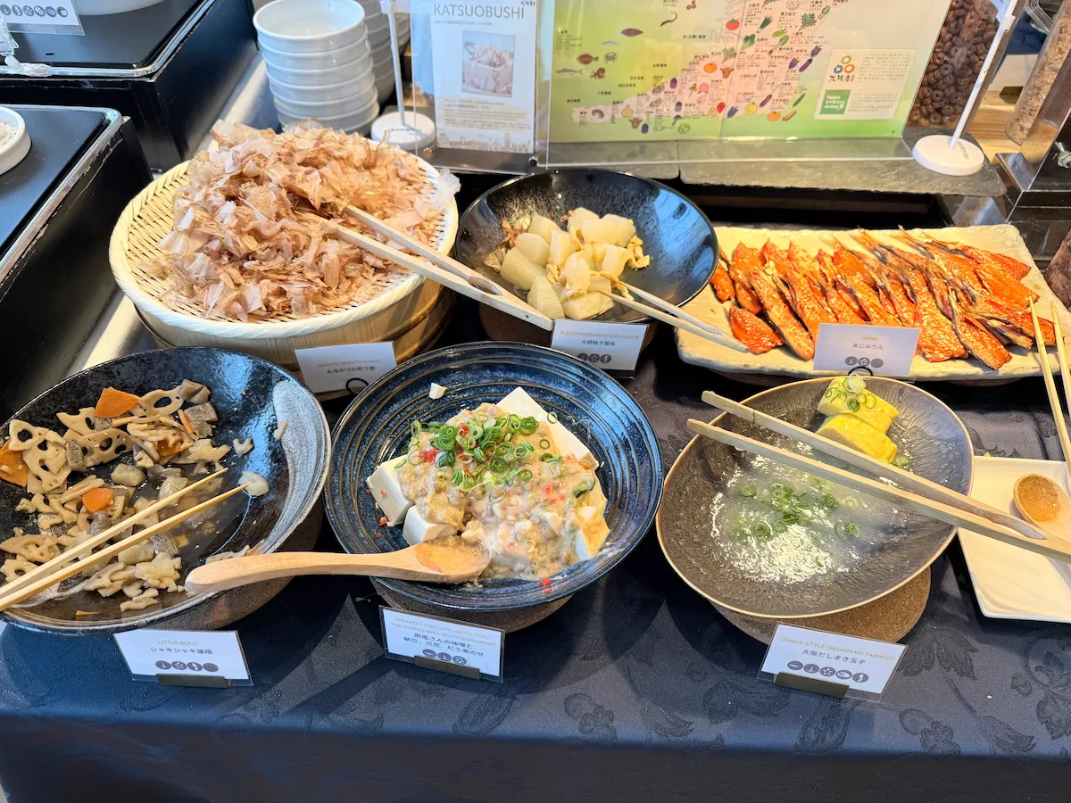 コートヤードバイマリオット新大阪の朝食ビュッフェ（和食など）