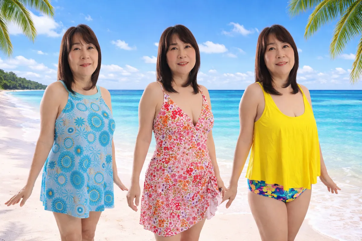 60代ハワイ旅行にSHIENの水着を購入