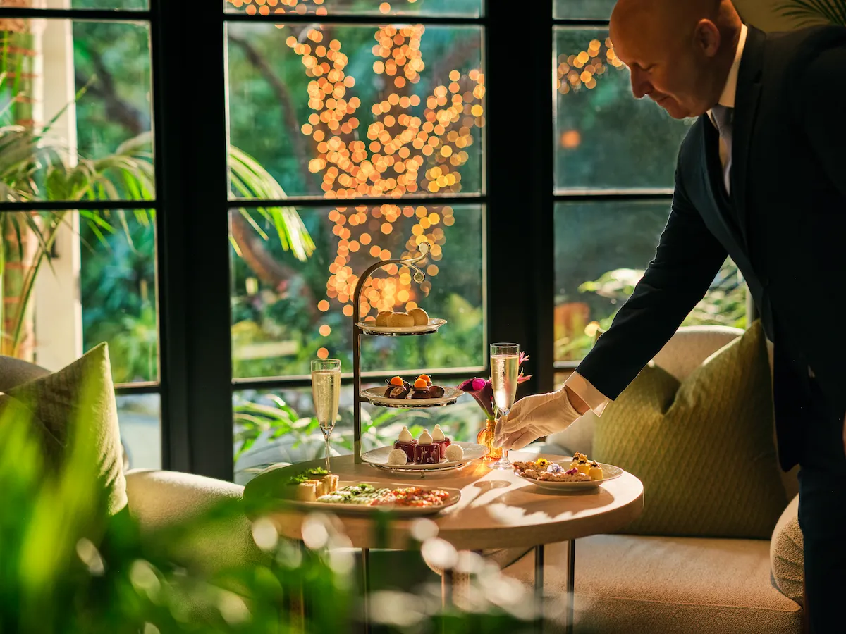 ホテル・ベル・エア アフタヌーンティー シャンパン｜ビバリーヒルズ・ロサンゼルス