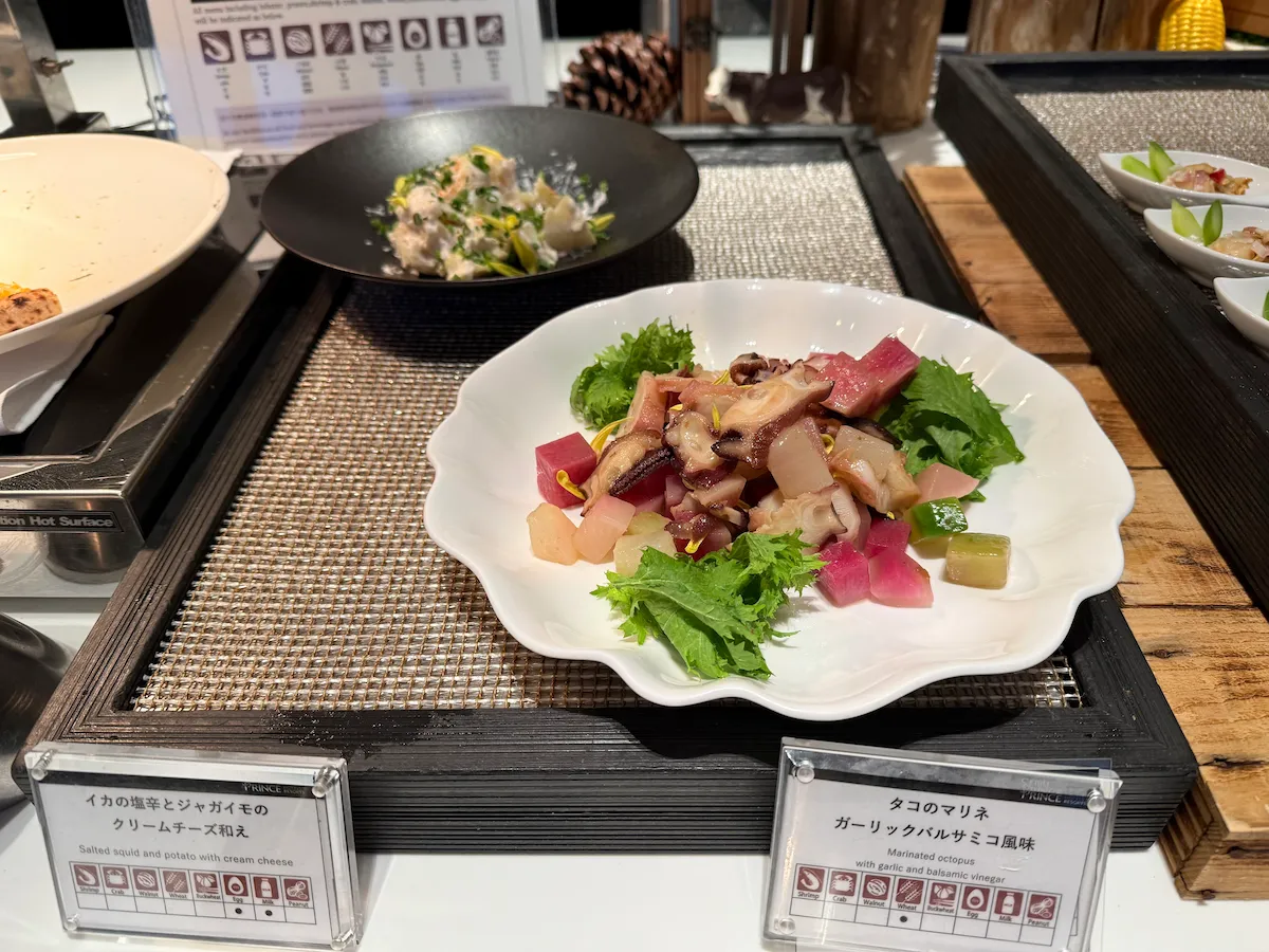 大磯プリンスホテル・ディナービュッフェ・ビュッフェ北海道フェアお料理