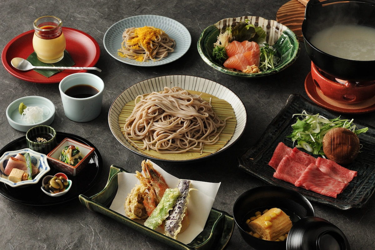 地粉生粉打ち蕎麦会席