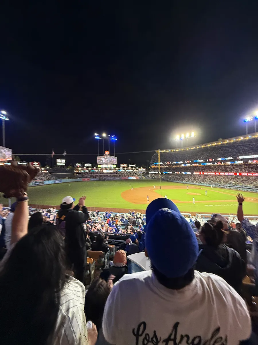 ドジャース観戦！ホームランを打つ＠スタジアム
