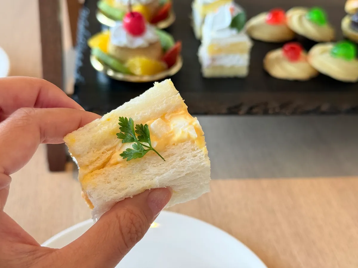 ダブルツリーバイヒルトン東京有明レトロ喫茶アフタヌーンティーのたまごサンド