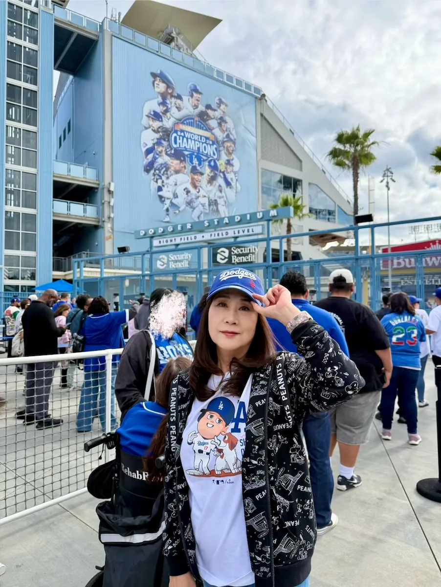 ドジャーススタジアムの入り口