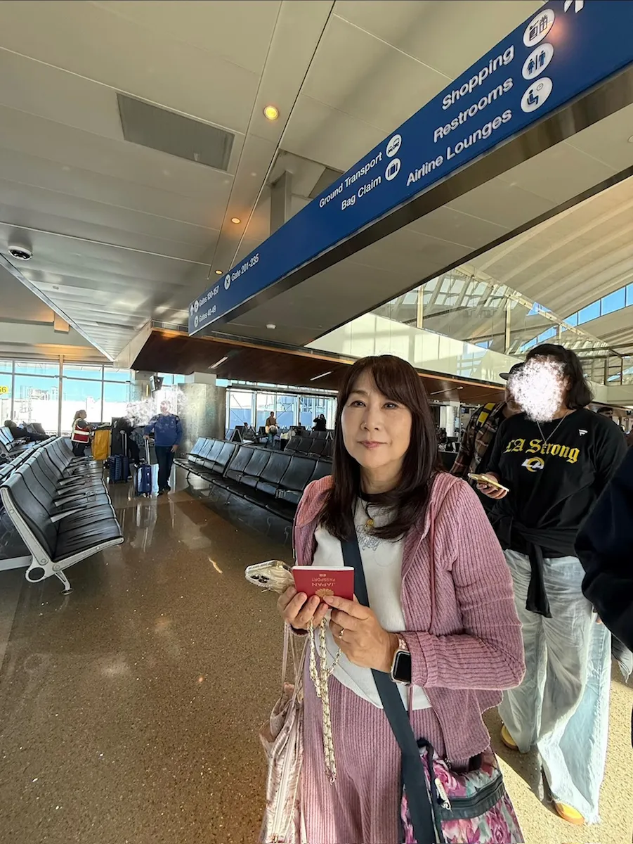 アメリカン航空の飛行機内へ