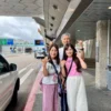 ハワイの空港にて