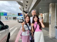 ハワイの空港にて