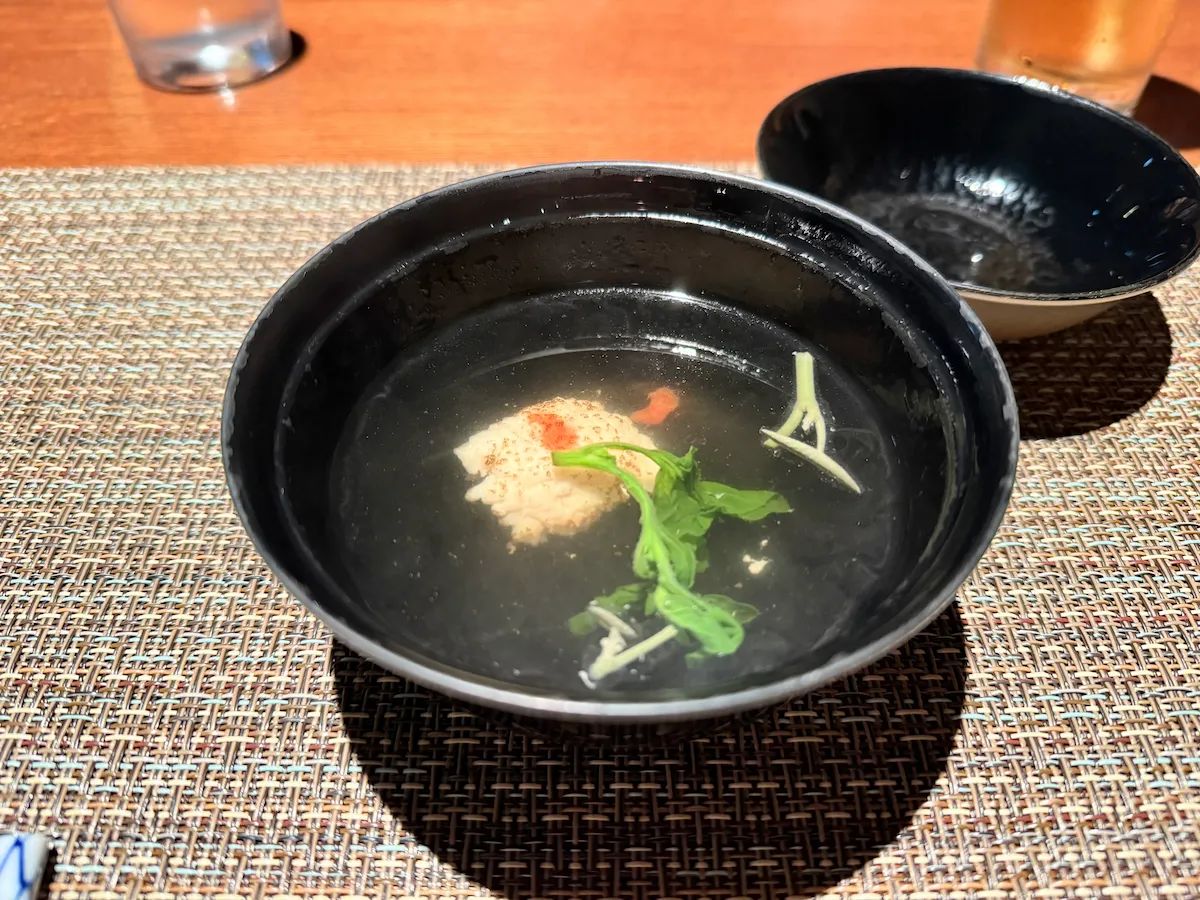 夕食の創作和膳の御椀