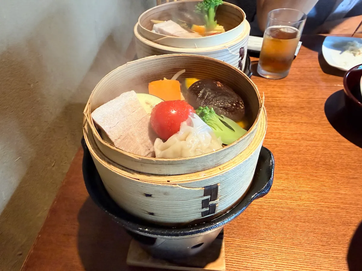 あうら橘の朝食の蒸し野菜