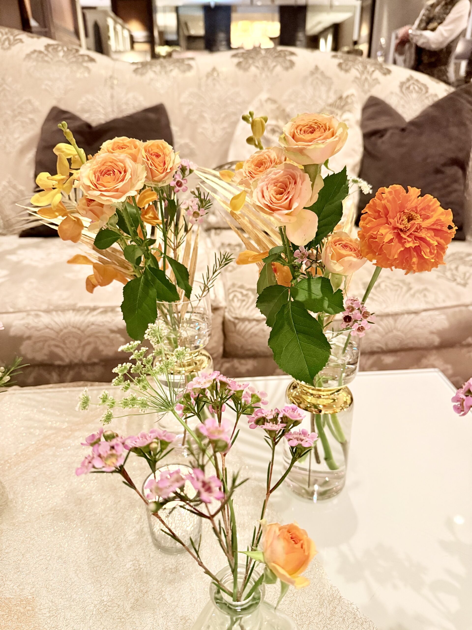 オータムパレスアフタヌーンティー with Bacha Coffee装花付きテーブルコーディネートプランのお花