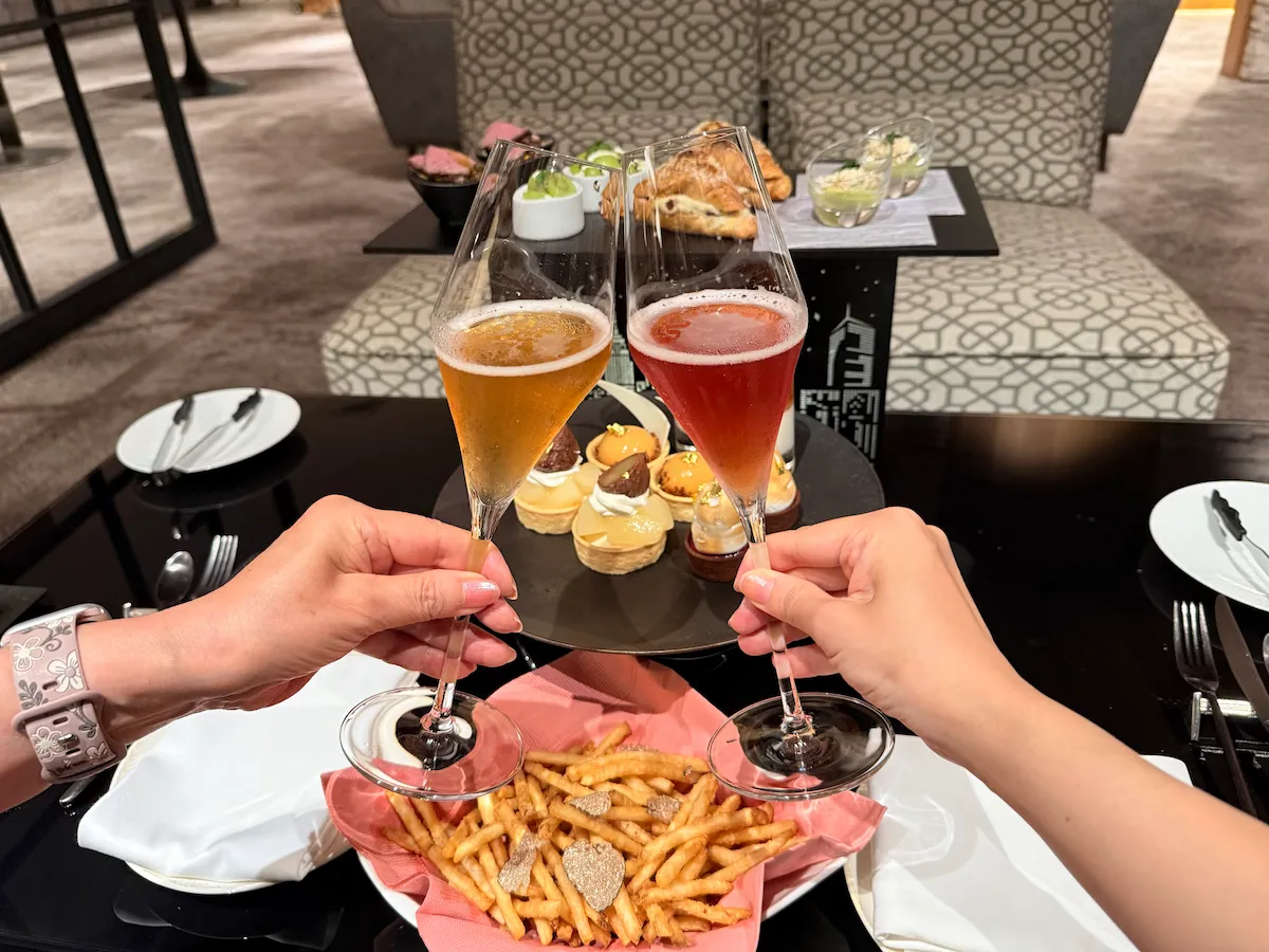 ノンアルコールスパークリングで乾杯